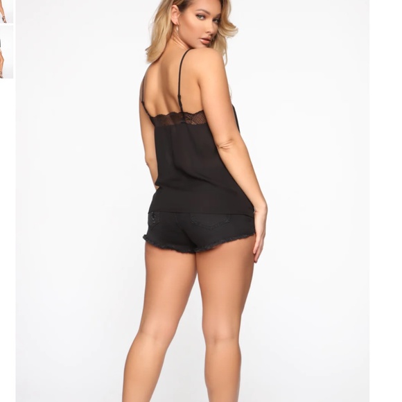 NWT Fashion Nova Black Lace Cami - Picture 3 of 12